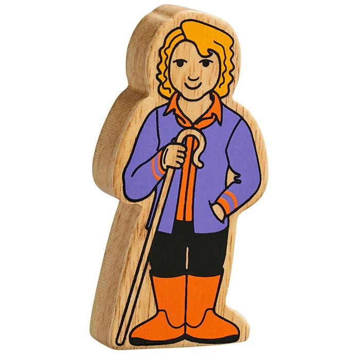 Lanka Kade Wooden purple & orange farm woman