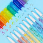 Tiger Tribe Shimmer Scented Gel Pens - 10pcs Glitter Pen Set
