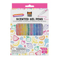Tiger Tribe Shimmer Scented Gel Pens - 10pcs Glitter Pen Set