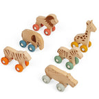 Bigjigs Jungle Animals on Wheels FSC Wood