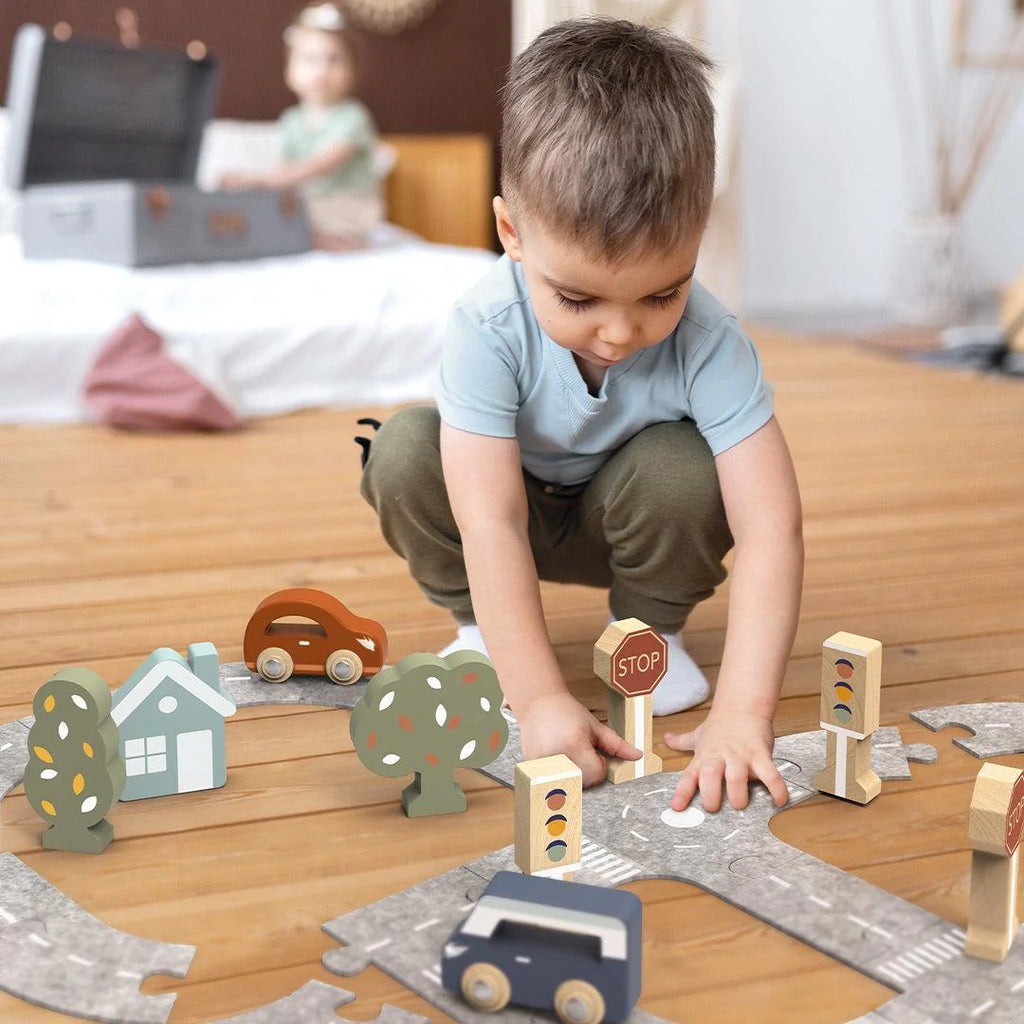 Car track puzzle Speedy Monkey