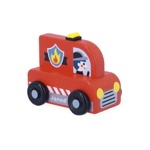 Janod assorted wooden cars